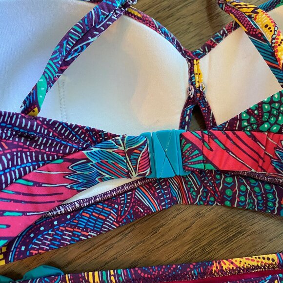 Bikini coloré turquoise-bleu-jaune-rouge...... - Picture 3 of 5